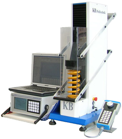 Zkušební stroj TIRAtest pro zkoušky malých šroubových / vinutých / pružin, kontaktů, tlačítek